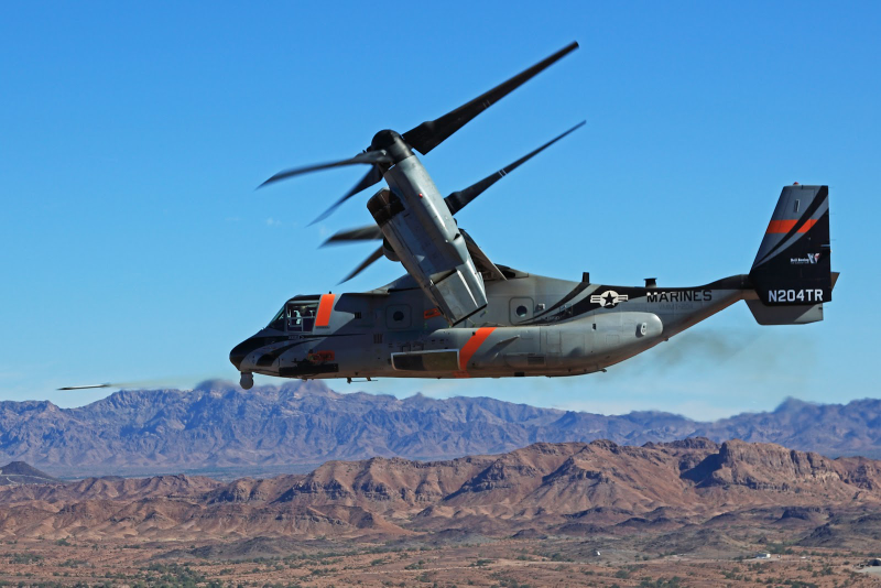 Illustration for article titled V-22 Demonstrates Forward Firing Capability